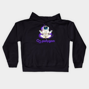 Polygon Matic coin Crypto coin Cryptocurrency Kids Hoodie